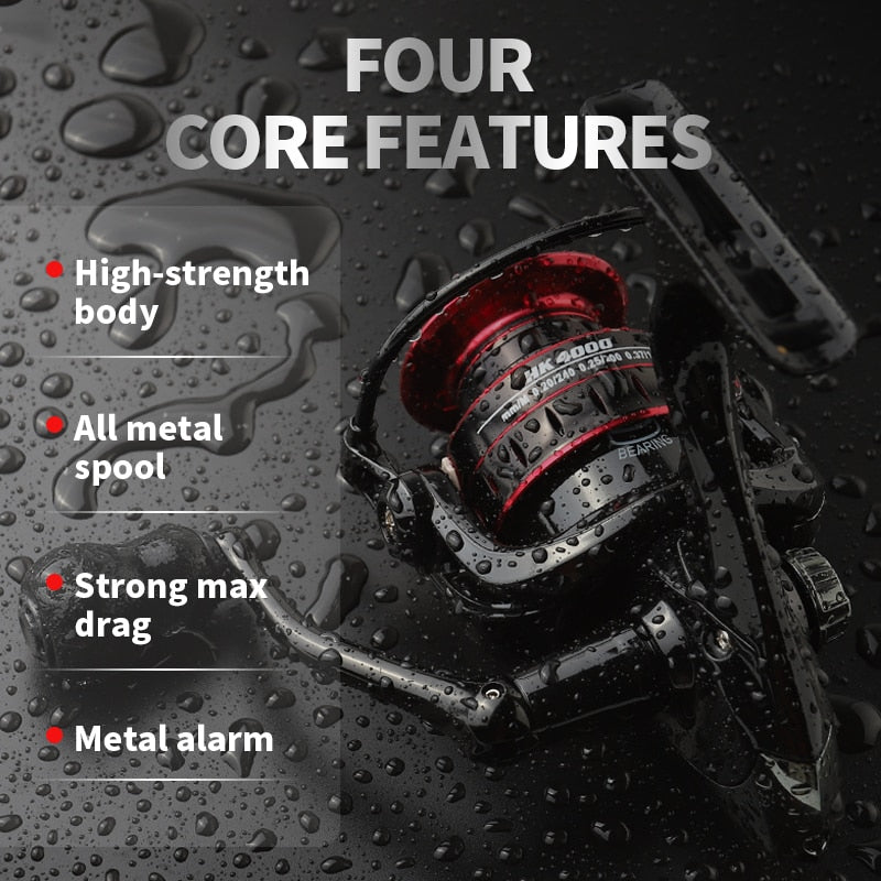 Corrosion-Resistant Saltwater Spinning Reel – 8kg Max Drag Carp & Sea Fishing Reel