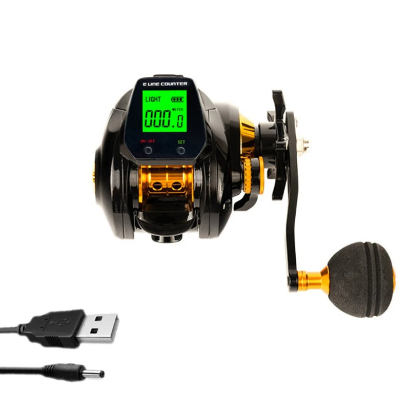 Pro-Count Smart Digital Baitcasting Reel – High-Speed 7.2:1 Reel for Freshwater & Sea Fishing