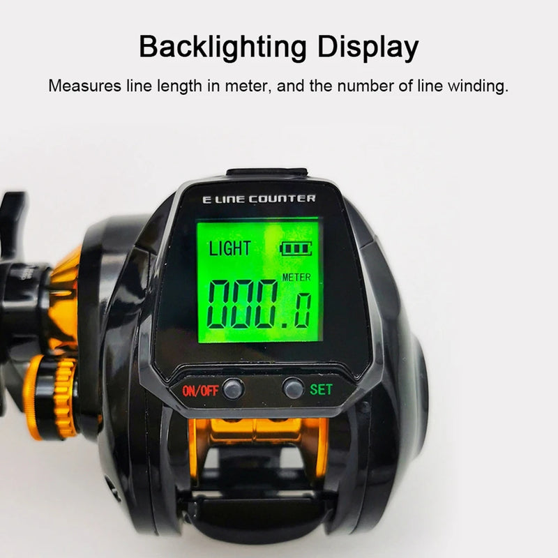 Pro-Count Smart Digital Baitcasting Reel – High-Speed 7.2:1 Reel for Freshwater & Sea Fishing