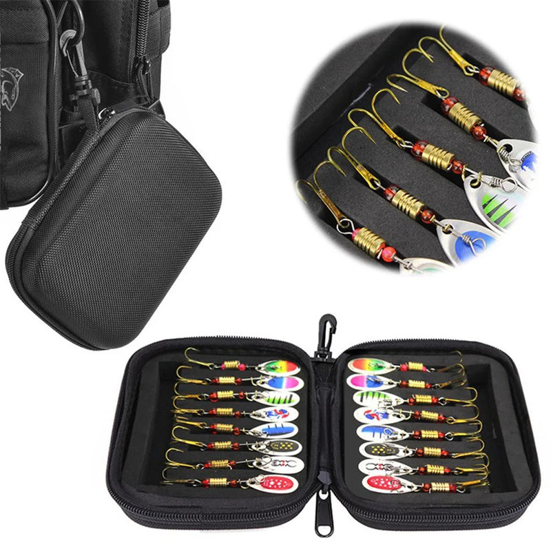 Flash-Impact Multi-Pack Lure Set – 16pc Inline Spinners & Spoons for Trout, Bass, & Pike
