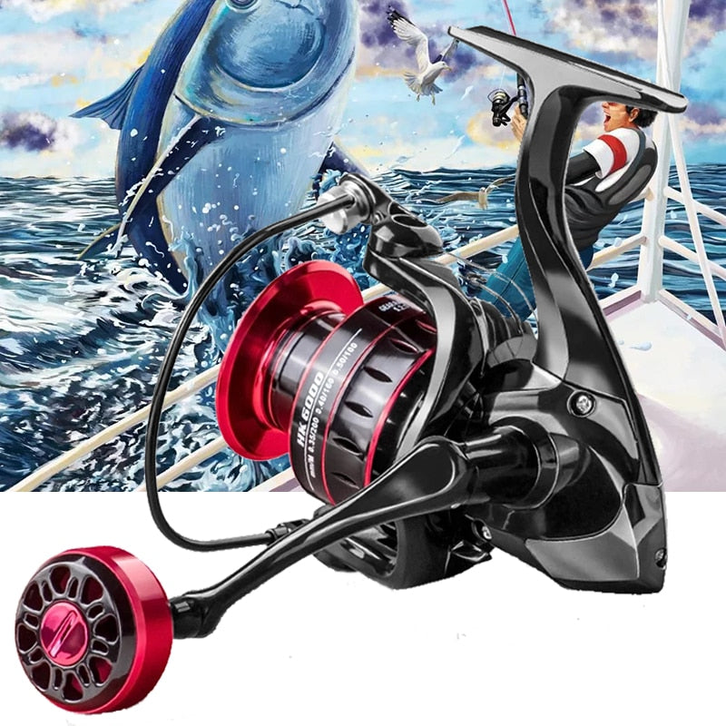 Corrosion-Resistant Saltwater Spinning Reel – 8kg Max Drag Carp & Sea Fishing Reel