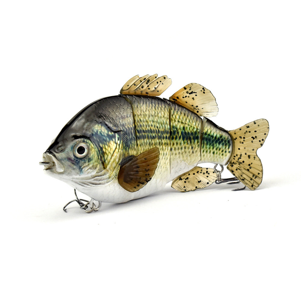 Apex Crappie & Tilapia 4-Section Swimbait – Realistic Soft Tail Panfish Lure