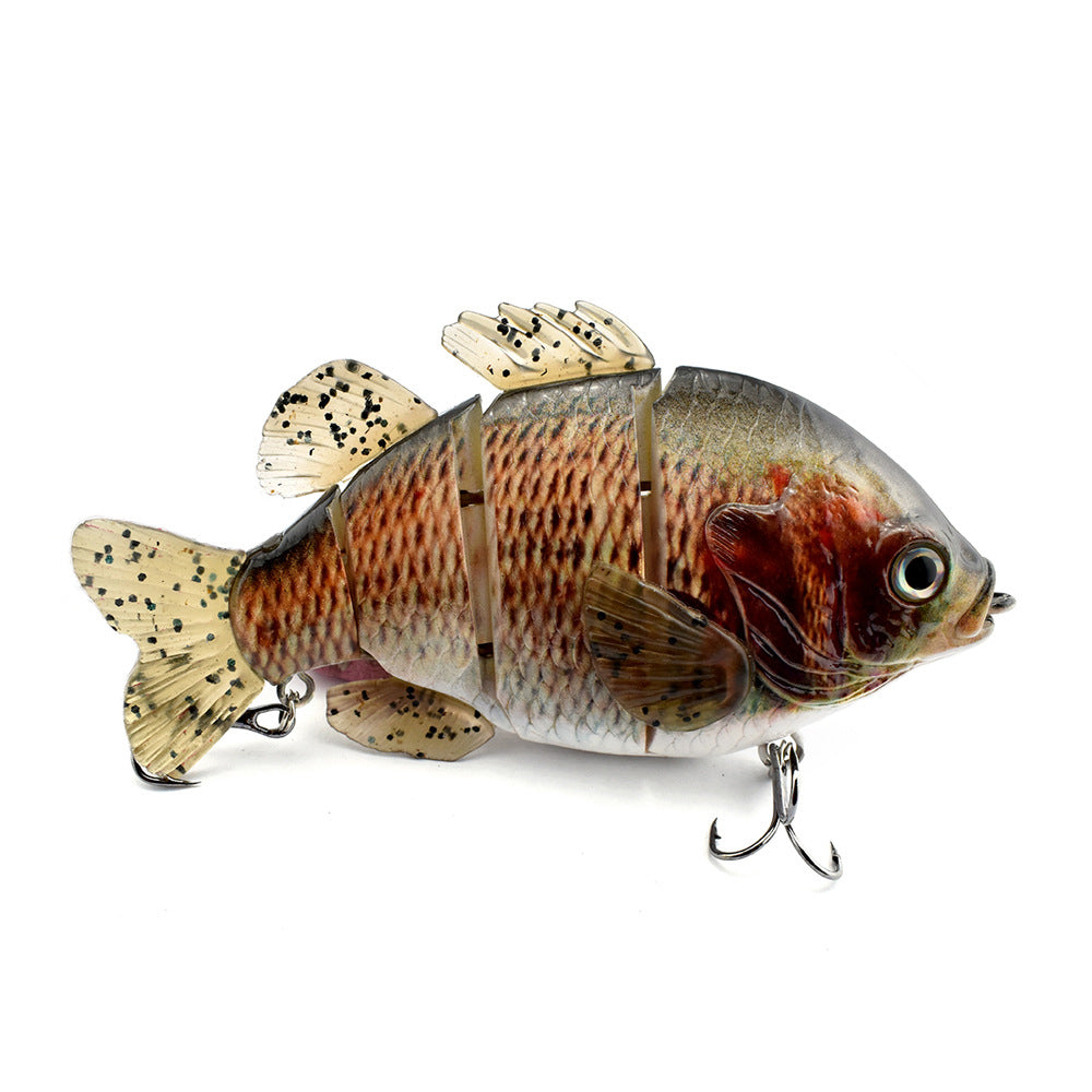 Apex Crappie & Tilapia 4-Section Swimbait – Realistic Soft Tail Panfish Lure