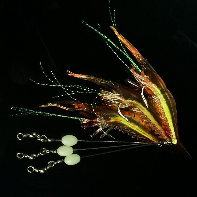 Night-Glow Bionic Soft Shrimp Lure – Weedless Freshwater & Saltwater Bass Bait