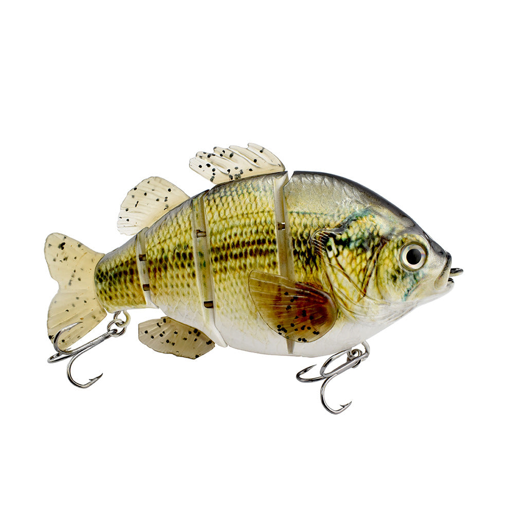 Apex Crappie & Tilapia 4-Section Swimbait – Realistic Soft Tail Panfish Lure