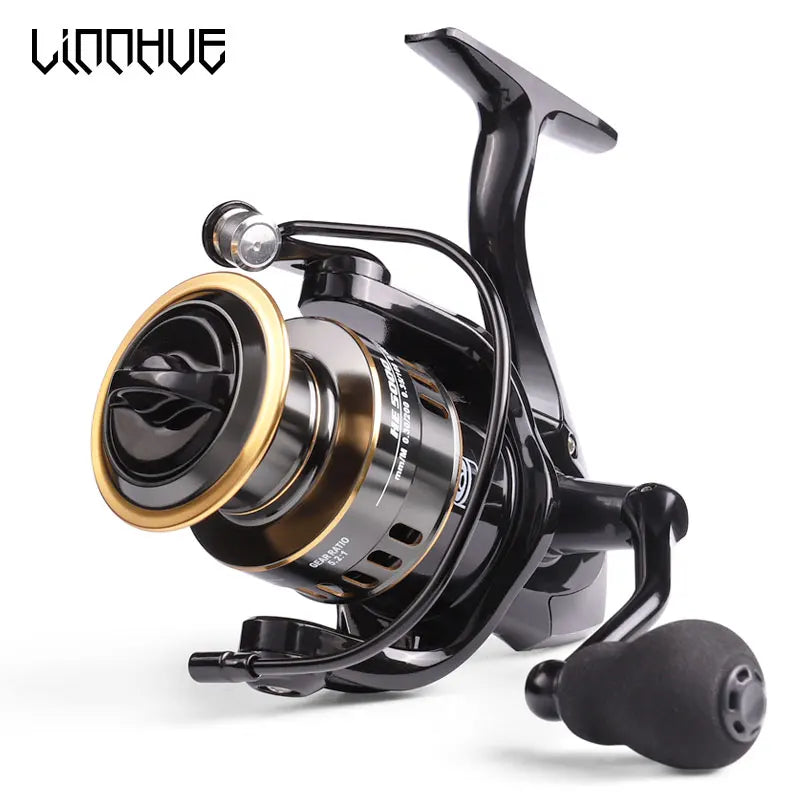 Linnhue HE Pro Spinning Reel – 10kg Max Drag Metal Spool Reel (Pre-Spooled with Line)