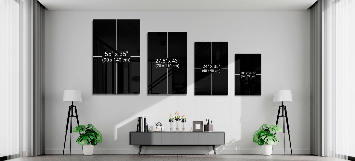 Fish World Glass Wall Art || Designer Collection